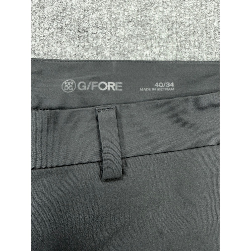 G/FORE Mens Black Performance Golf Pants Tapered Fit 40/34 Stretch - Picture 5 of 9